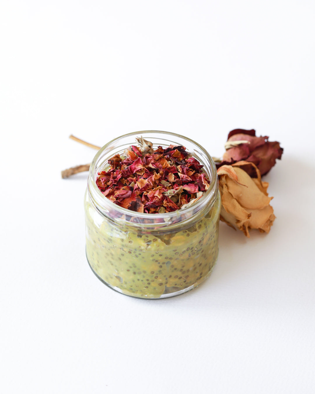 Matcha Rose Overnight Oats